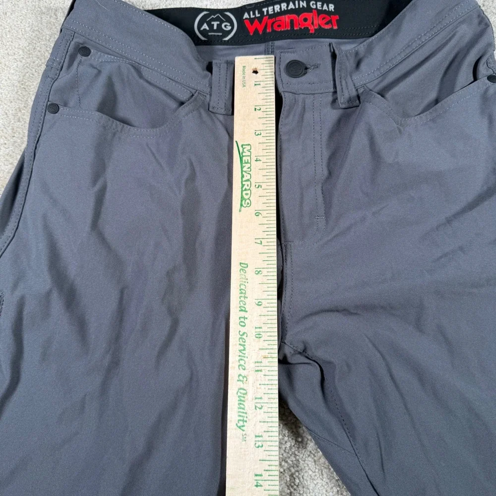 Wrangler ATG Pants Mens 32x30 Gray‎ All Terrain Gear Straight Leg Hiking Utility